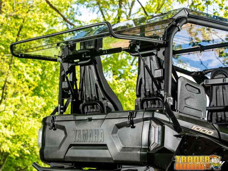 Yamaha Wolverine RMAX4 1000 Scratch-Resistant Rear Flip Windshield | UTV Accessories - Free shipping