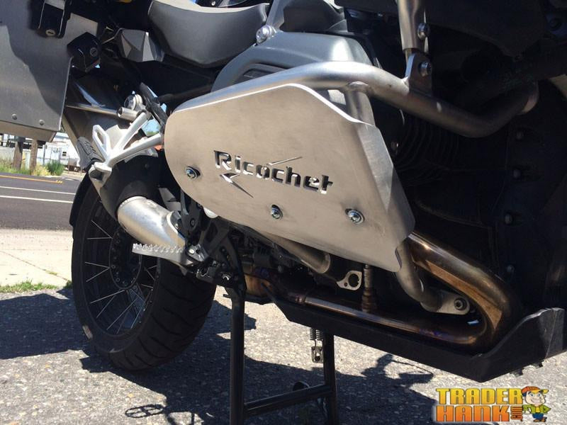BMW R 1200 GS Adventure Aluminum Ricochet Crash Bar Engine Guards | Ricochet Skid Plates - Free Shipping