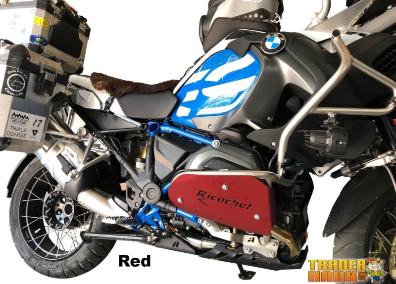 BMW R 1200 GS Adventure Aluminum Ricochet Crash Bar Engine Guards | Ricochet Skid Plates - Free Shipping