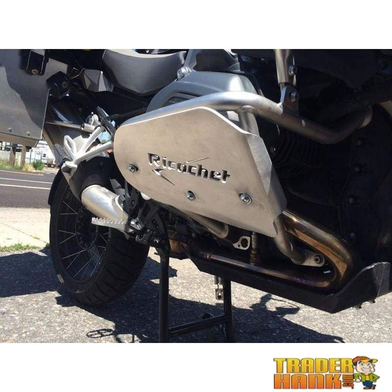 BMW R 1200 GS Aluminum Ricochet Crash Bar Engine Guards | Ricochet Skid Plates - Free Shipping