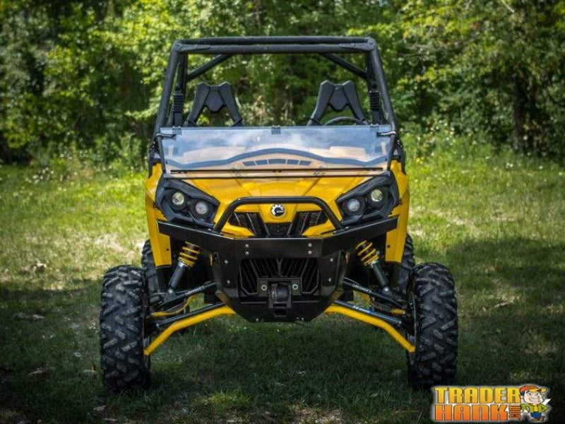 Can-Am Commander Scratch Resistant Flip Down Windshield | SUPER ATV WINDSHIELDS - Free Shipping