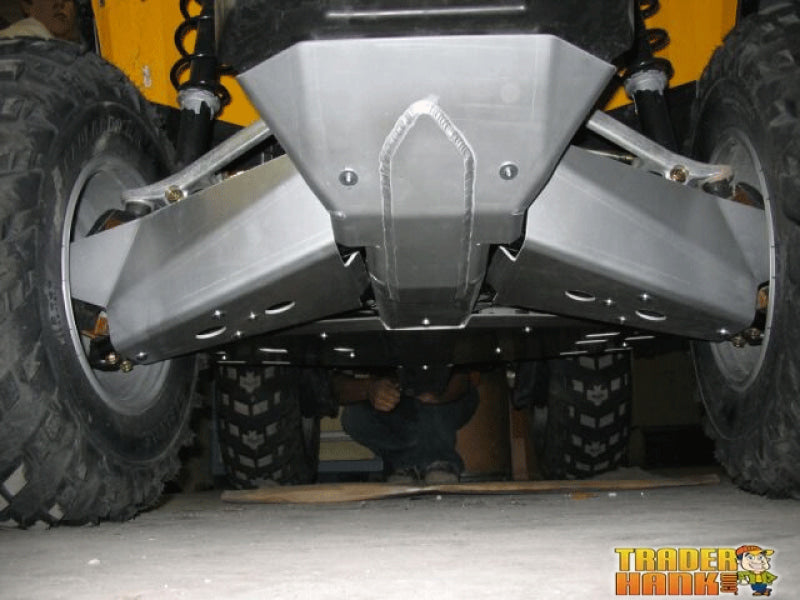 Can-Am Outlander 400 Ricochet 3-Piece Full Frame & Floorboard Aluminum Skid Plate Set | Ricochet Skid Plates - Free Shipping