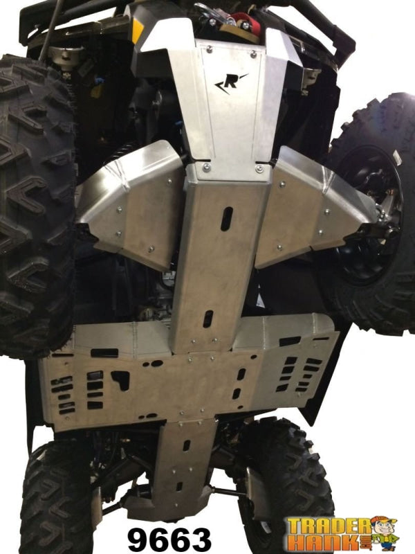 2019-2020 Can-Am Outlander 650/DPS Ricochet 8-Piece Complete Aluminum Skid Plate Set | Ricochet Skid Plates - Free Shipping