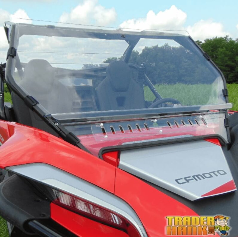 CF Moto ZForce 950 Two-Piece Front Lexan Windshield w| Adjustable Vents | ATVs & UTVs - Free shipping