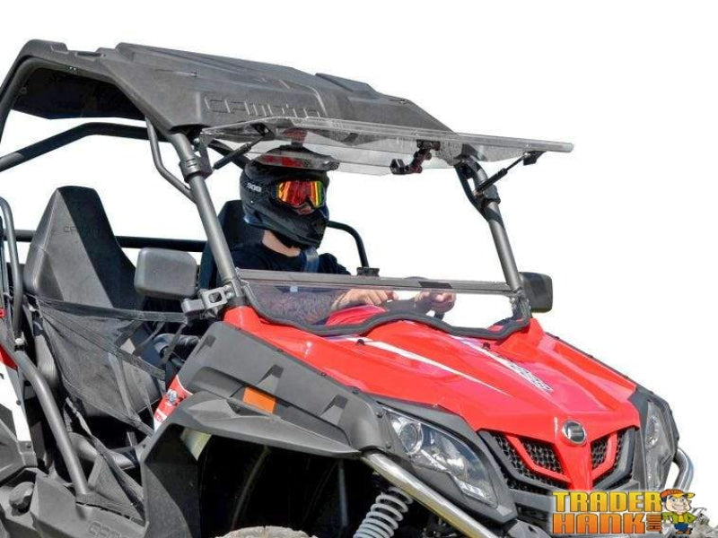 CFMOTO ZForce Scratch Resistant Flip Windshield | SUPER ATV WINDSHIELDS - Free Shipping