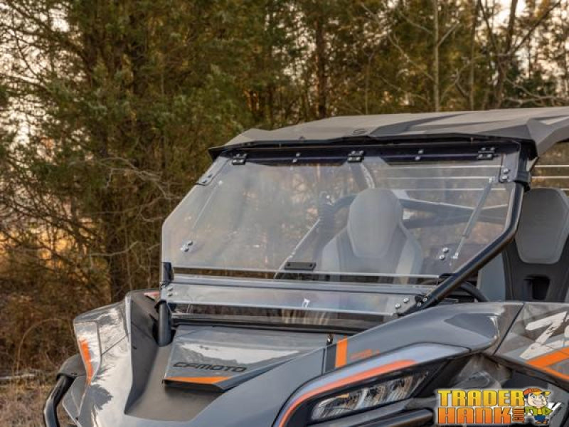 CFMOTO ZForce 950 Scratch Resistant Flip Windshield | SUPER ATV WINDSHIELDS - Free shipping