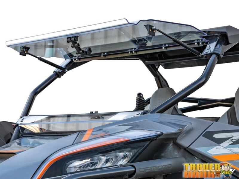 CFMOTO ZForce 950 Scratch Resistant Flip Windshield | SUPER ATV WINDSHIELDS - Free shipping