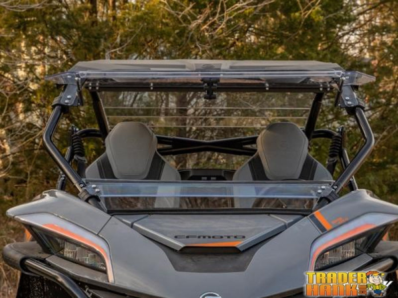 CFMOTO ZForce 950 Scratch Resistant Flip Windshield | SUPER ATV WINDSHIELDS - Free shipping