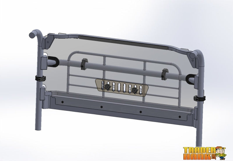 KAWASAKI MULE PRO-MX REAR VENTED WINDSHIELD-GP | UTV ACCESSORIES - Free shipping