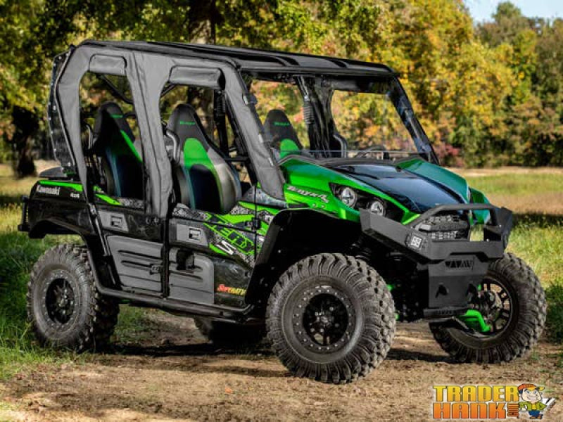 Kawasaki Teryx 4 Primal Soft Cab Enclosure Upper Doors | UTV Accessories - Free shipping