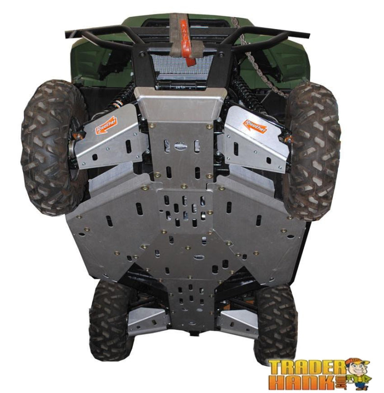 Kawasaki Teryx 800 & Teryx 4 Ricochet 12-Piece Complete Aluminum or UHMW Skid Plate Set | Ricochet Skid Plates - Free Shipping