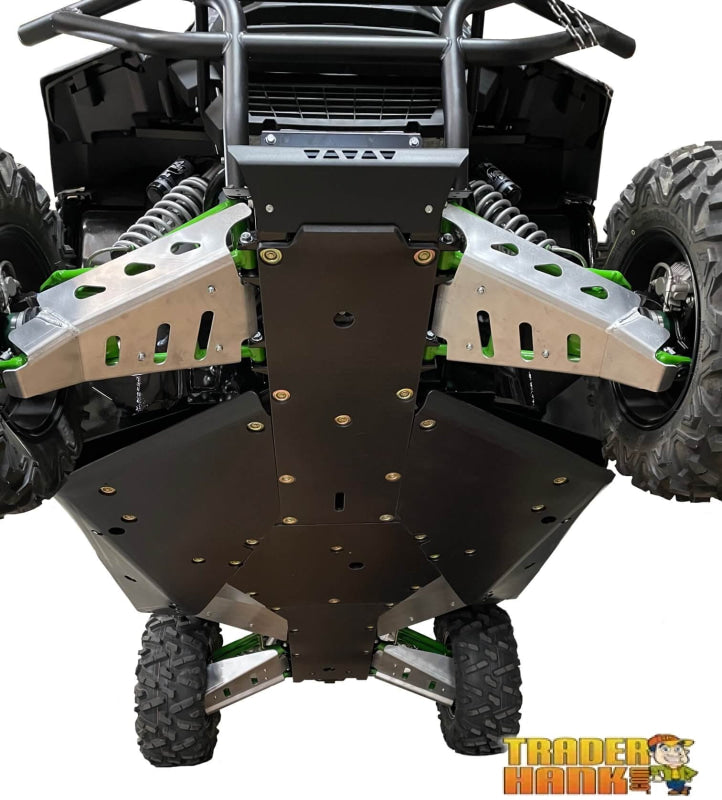 Kawasaki Teryx 800 & Teryx 4 S Model Ricochet 12-Piece Complete Aluminum or UHMW Skid Plate Set | UTV Skid Plates - Free shipping