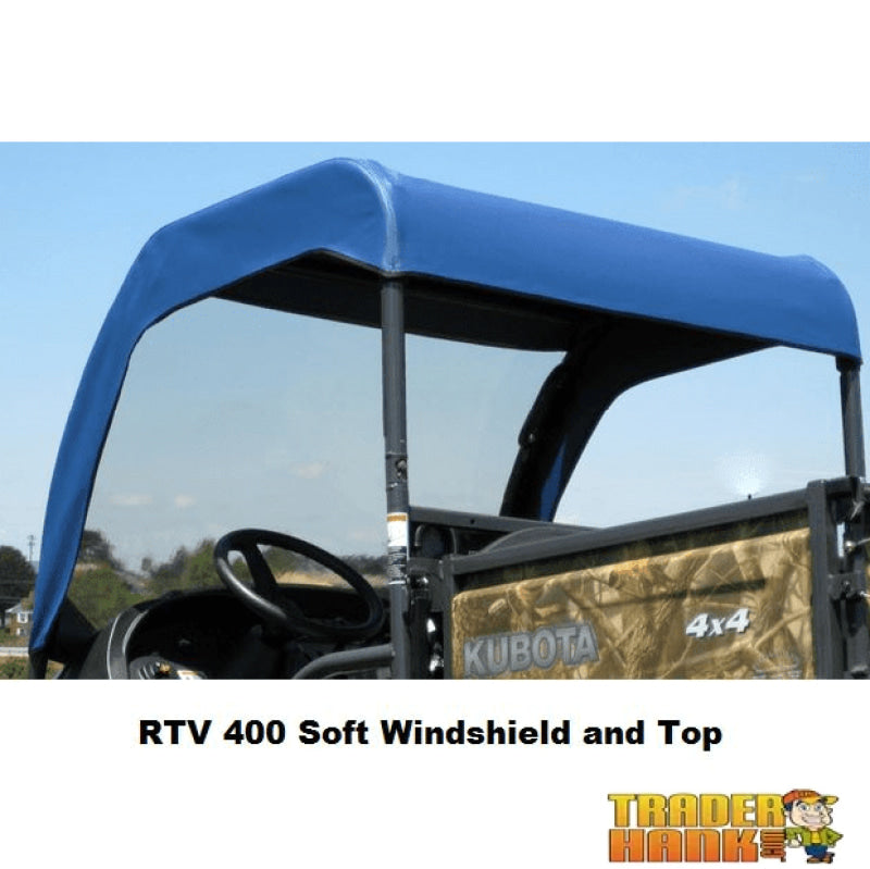 Kubota RTV 400/500 Vinyl Windshield Top Combo | UTV ACCESSORIES - Free shipping