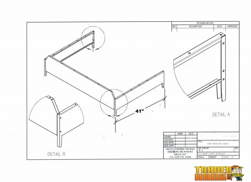 Kubota RTV Cargo Bed Side Extensions | UTV ACCESSORIES - Free Shipping