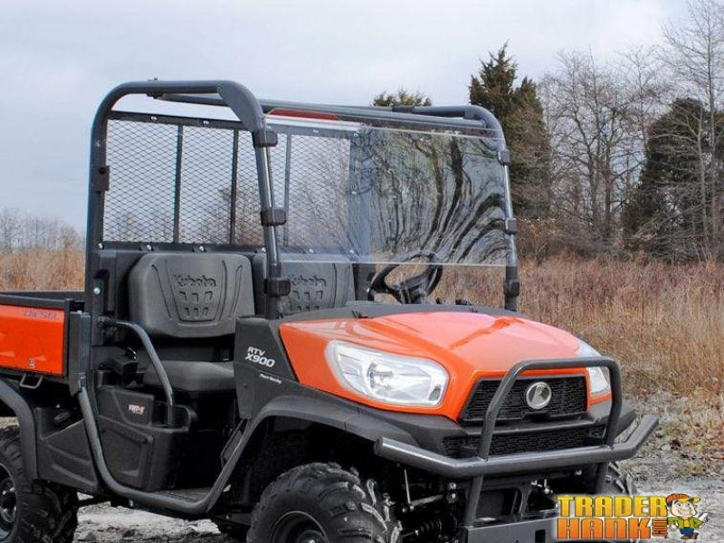 Kubota RTV X-900 / X-1120D Scratch Resistant Full Windshield | SUPER ATV WINDSHIELDS - Free Shipping