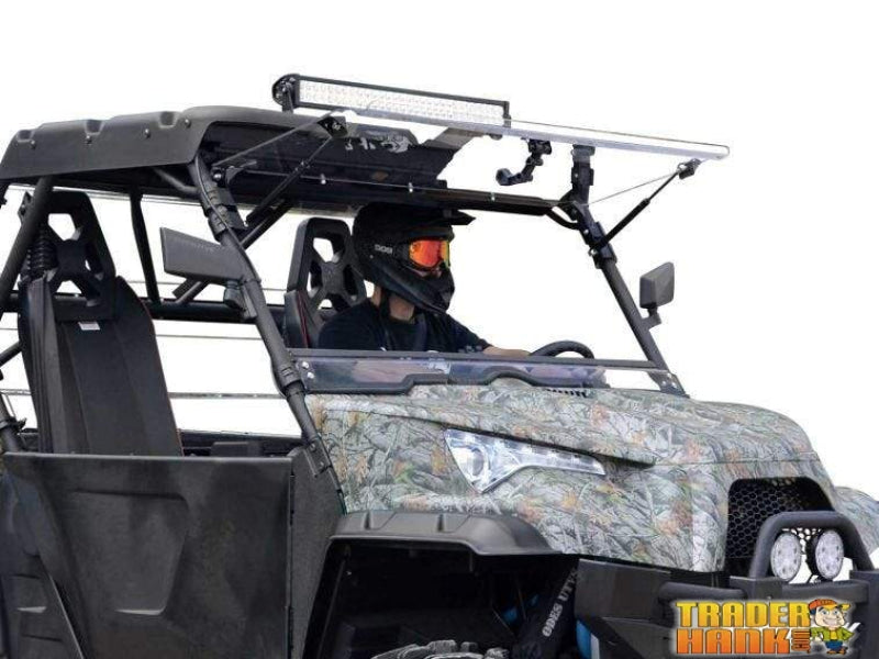 Odes Dominator Scratch Resistant Flip Windshield | SUPER ATV WINDSHIELDS - Free Shipping