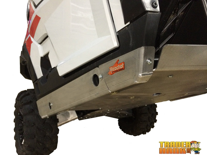 Polaris General 1000 Ricochet 2-Piece Aluminum Rock Slider Skid Plates | Ricochet Skid Plates - Free shipping