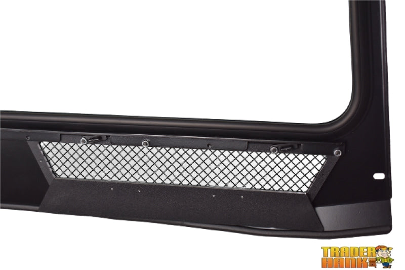 Polaris General Vented Full Glass Windshield - Black | UTV ACCESSORIES - Free shipping