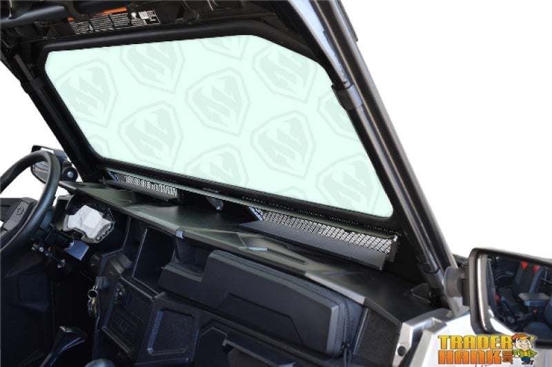 Polaris General Vented Full Glass Windshield - Black | UTV ACCESSORIES - Free shipping