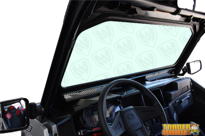 Polaris General Vented Full Glass Windshield - Black | UTV ACCESSORIES - Free shipping