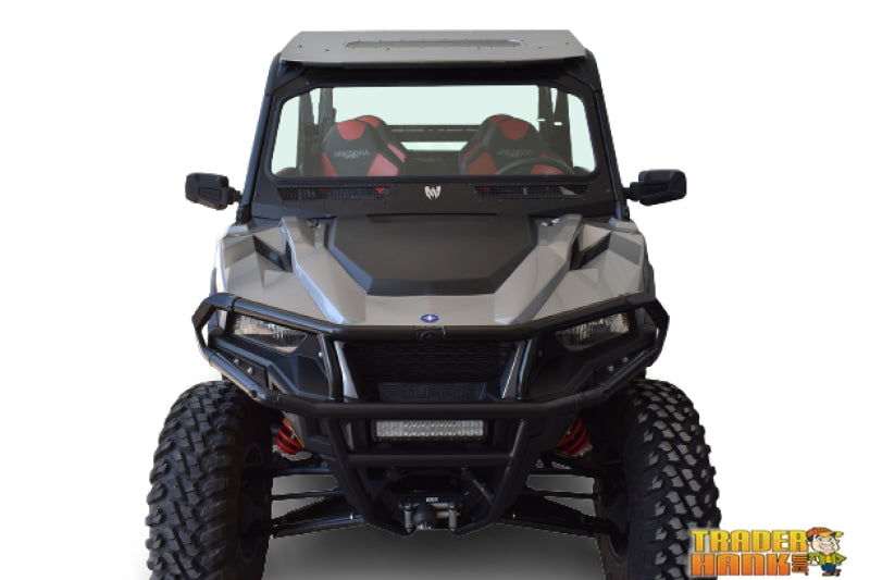 Polaris General Vented Full Glass Windshield - Black | UTV ACCESSORIES - Free shipping