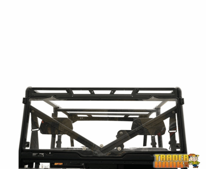 Polaris Ranger 6x6 Hard Rear Windshield 2011-2017 | RANGER-WINDSHIELD-REAR-6X6-FULLSIZE-ROUND-BARS-10-17 - Free shipping