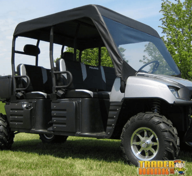 2008-2009 Polaris Ranger Crew Soft Top Windshield Combo | Utv Accessories - Free Shipping