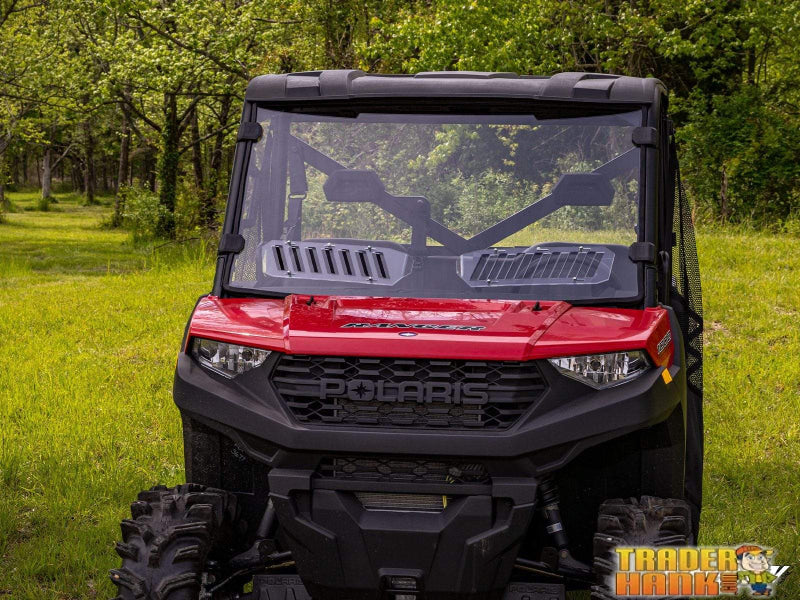 Polaris Ranger XP 900 Scratch Resistant Vented Full Windshield 2013-2019 | RANGER-WINDSHIELD-FRONT-FULL-900-FULLSIZE-PRO-FIT-13-19 - Free