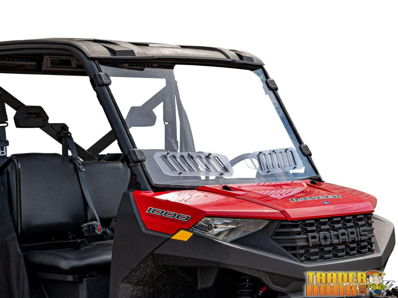 Polaris Ranger XP 900 Scratch Resistant Vented Full Windshield 2013-2019 | RANGER-WINDSHIELD-FRONT-FULL-900-FULLSIZE-PRO-FIT-13-19 - Free