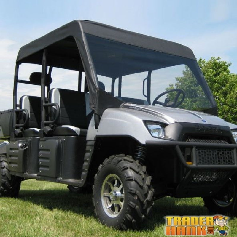 2016-2017 Full Size Polaris Ranger 800 Crew 2010-2014 Crew 570-6 Soft Windshield Top Combo | Utv Accessories - Free Shipping