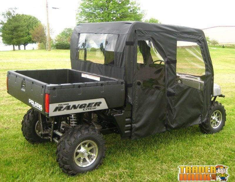 Polaris Ranger Diesel Crew Soft Doors and Rear Window Combo 2012-2014 | RANGER-DOORS-DIESEL-CREW-FULLSIZE-ROUND-BARS-12-14 - Free shipping