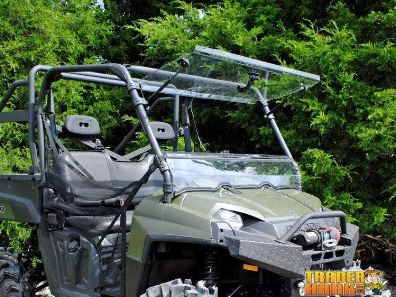 Polaris Ranger Full Size 570 Scratch Resistant Flip Windshield | SUPER ATV WINDSHIELDS - Free Shipping