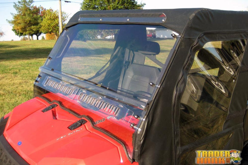 Polaris Ranger Full Size 800 (Round Bars) Crew Aero-Vent Lexan Windshield | UTV ACCESSORIES - Free Shipping