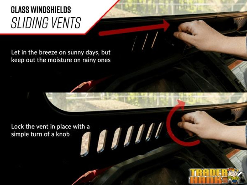 Polaris RZR 900 Glass Windshield | SUPER ATV WINDSHIELDS - Free shipping