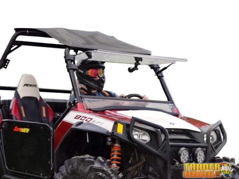 Polaris RZR Scratch Resistant Flip Windshield | SUPER ATV WINDSHIELDS - Free Shipping