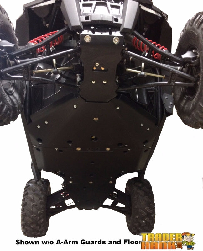 Polaris RZR Trail S Premium and Ultimate Ricochet 10-Piece Complete Aluminum or UHMW Skid Plate Set | UTV Accessories - Free shipping