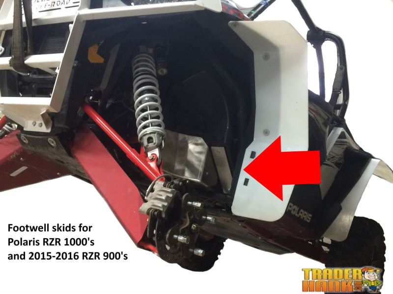 Polaris RZR XP-4 1000 High-Lifter Ricochet 2-Piece Footwell Skid Plate Set | Ricochet Skid Plates - Free Shipping