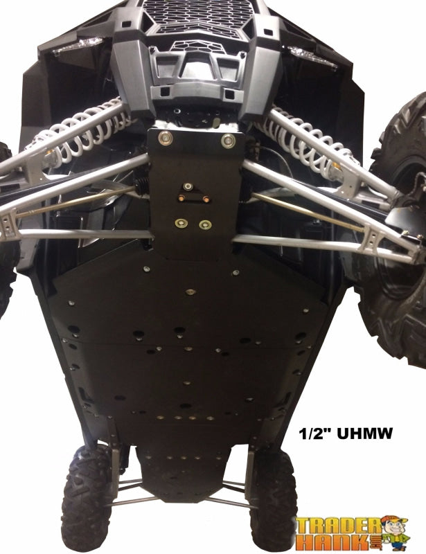 Polaris RZR XP-4 1000 Ricochet 11-Piece Complete Aluminum or UHMW Skid Plate Set | Polaris RZR 1000 Skid Plates - Free Shipping