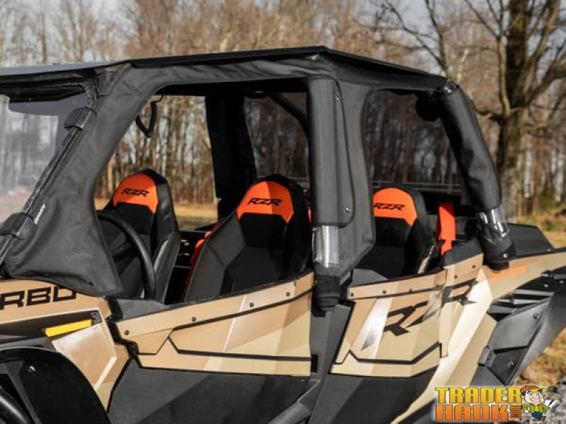 Polaris RZR XP 4 Turbo Primal Soft Cab Enclosure Upper Doors | UTV Accessories - Free shipping