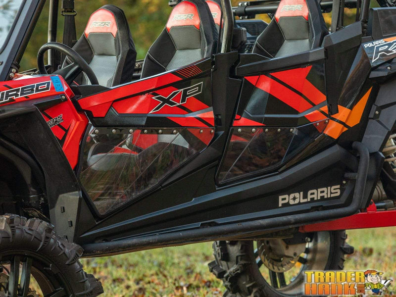 Polaris RZR XP Turbo Clear Lower Doors | Super ATV Doors - Free shipping