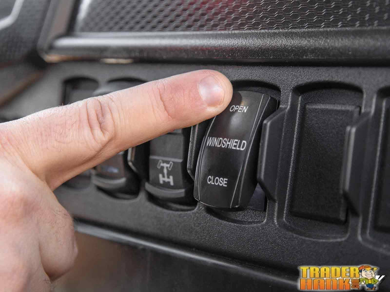 Polaris RZR XP Turbo MaxDrive Power Flip Windshield | Free shipping