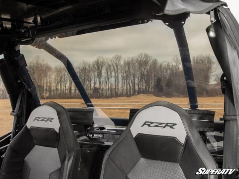 Polaris RZR XP Turbo Rear Vented Windshield | UTV Accessories - Free shipping