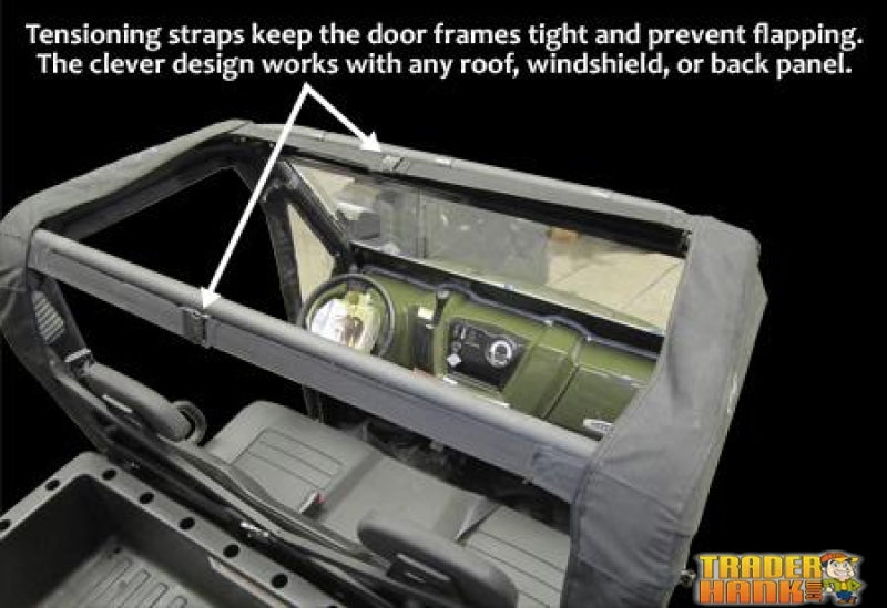 Seizmik Polaris Ranger 400 Mid-Size Hinged Doors 2010-2014 | RANGER-DOORS-400-MID-SIZE-ROUND-BARS-10-14 - Free shipping