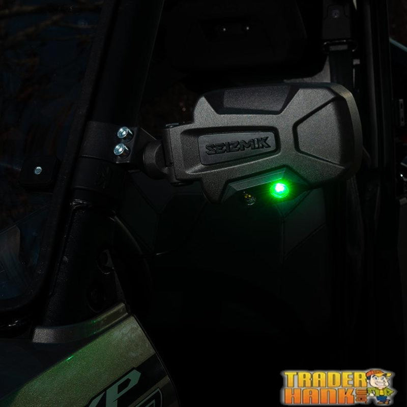 Seizmik Pursuit Night Vision Aluminum Break Away Side Mirrors - Polaris Ranger Pro-fit (Sold in Pairs) | UTV ACCESSORIES - Free shipping