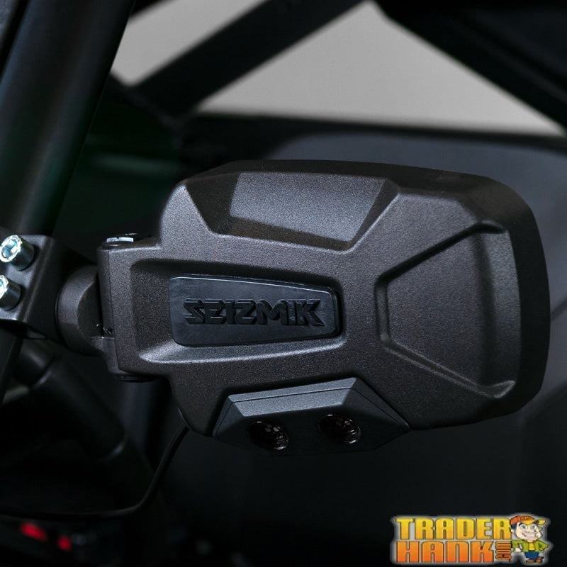 Seizmik Pursuit Night Vision Aluminum Break Away Side Mirrors - Polaris Ranger Pro-fit (Sold in Pairs) | UTV ACCESSORIES - Free shipping