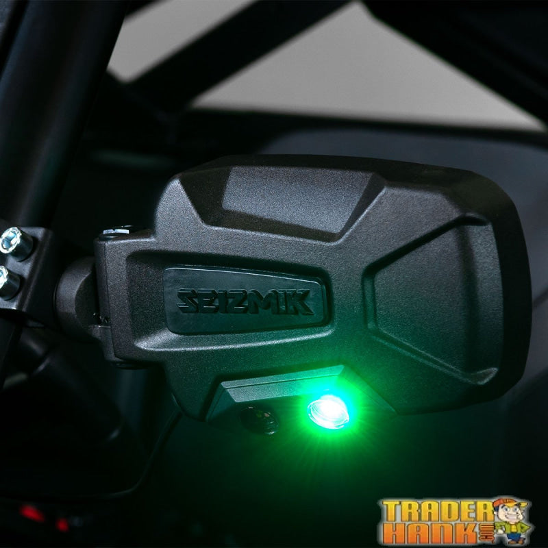 Seizmik Pursuit Night Vision Aluminum Break Away Side Mirrors - Polaris Ranger Pro-fit (Sold in Pairs) | UTV ACCESSORIES - Free shipping
