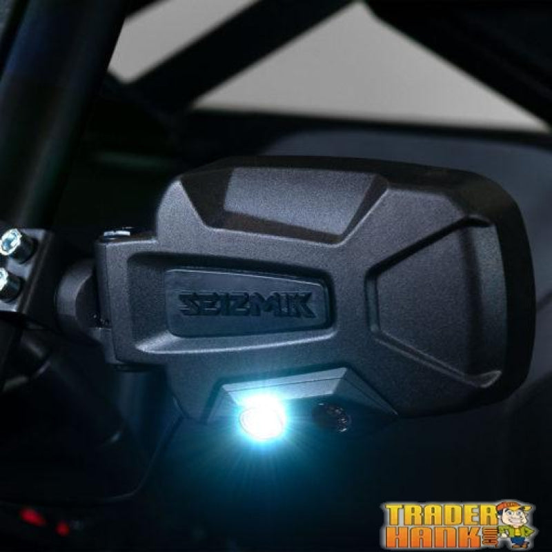 Seizmik Pursuit Night Vision Aluminum Break Away Side Mirrors - Polaris Ranger Pro-fit (Sold in Pairs) | UTV ACCESSORIES - Free shipping