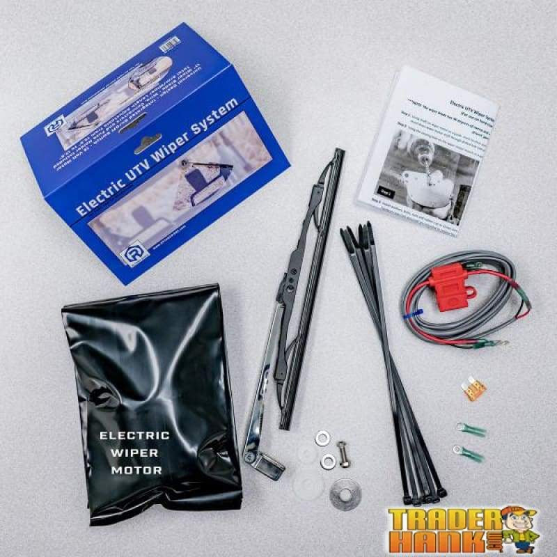 Universal Design Electric UTV Wiper Kit for Hard Coated Windshields | UTV ACCESSORIES - Free Shipping