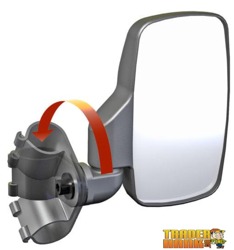 UTV Side View Mirror Pair 2.0 Round Tube | UTV ACCESSORIES - Free Shipping