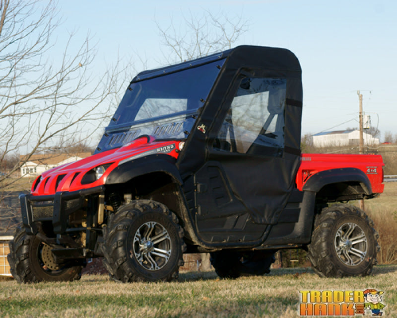 Yamaha Rhino 450/ 660/ 700 Full Cab Enclosure With Lexan Windshield And Full Doors | Utv Accessories - Free Shipping